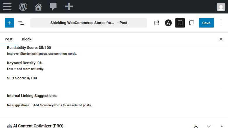 Clarity SEO Meta Box
